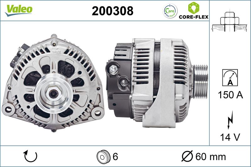 VALEO Dynamo / Alternator 200308