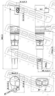 FEBEST 24640-001 Ignition Coil