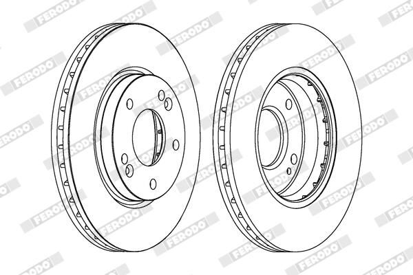 BREMSSCHEIBE FERODO DDF1239 1