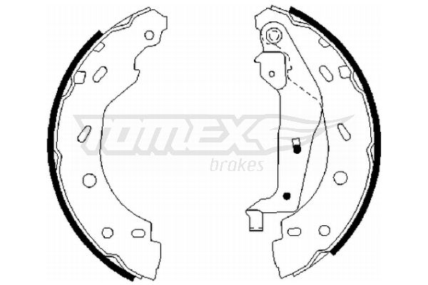 TOMEX Brakes fékpofakészlet TX 21-75