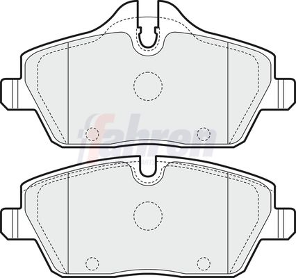 Fahren Brake Pad Set, disc brake FBP3266