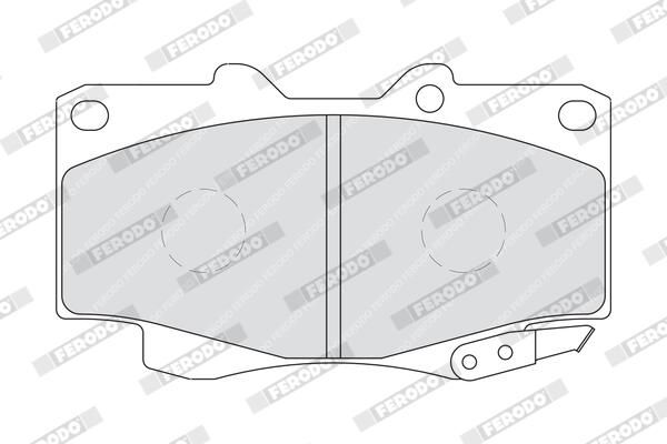 FERODO FDB1852 Brake Pad Set, disc brake