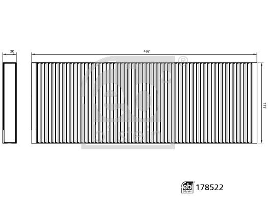 FEBI BILSTEIN 178522 Filter, cabin air