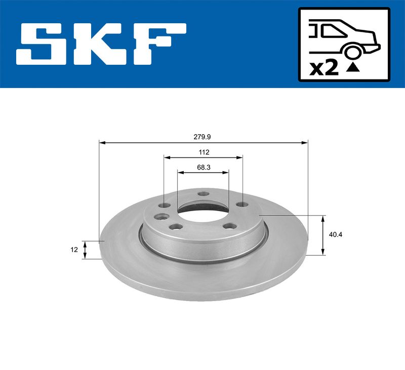 SKF VKBD 90503 S2 Brake Disc