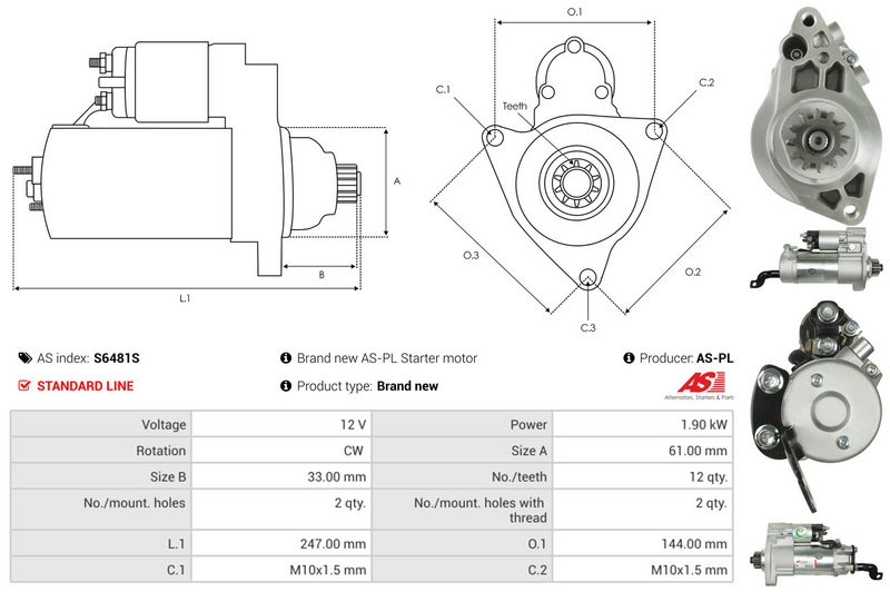 AS-PL S6481S Starter