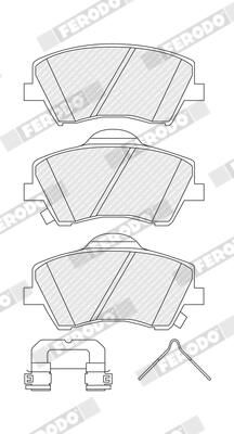 FERODO FDB5205 Brake Pad Set, disc brake