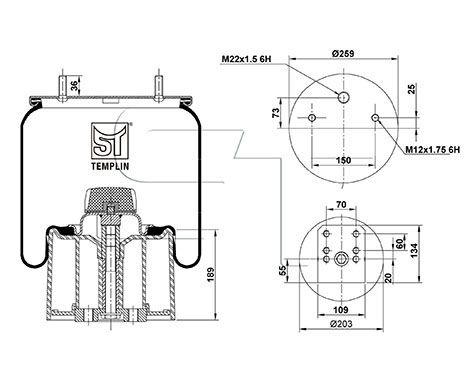 Mech, pneumatické odpružení 04.060.6106.510