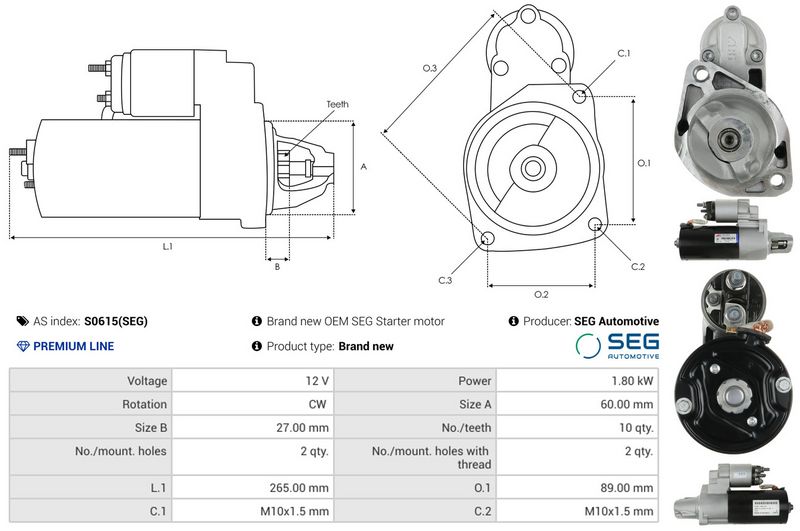 AS-PL S0615(SEG) Starter