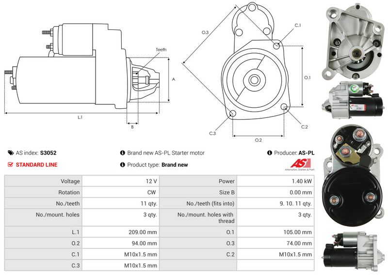 AS-PL S3052 Starter