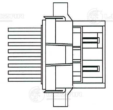 Резистор, компресор салону, Luzar LFR0550