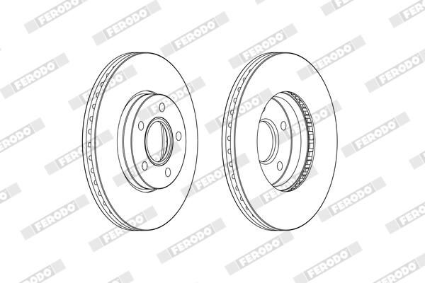 FERODO DDF2509C Brake Disc