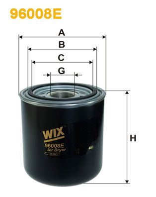 WIX FILTERS 96008E Фільтр вологовідділювача Iveco Eurocargo 91-/Crossway 16-/Renault Agora 96-