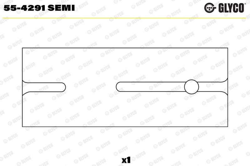 Coussinet+palier+bielle GLYCO 55-4291 SEMI