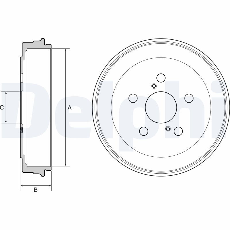 Гальмівний барабан, Delphi BF536