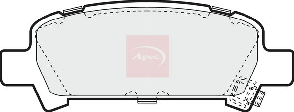 APEC Brake Pad Set, disc brake PAD1143