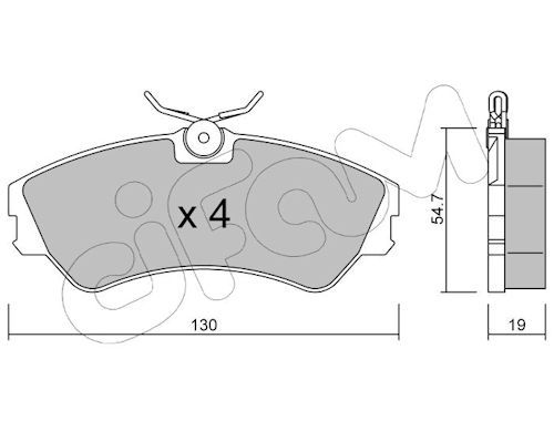 Set placute frana,frana disc 822-162-0 CIFAM