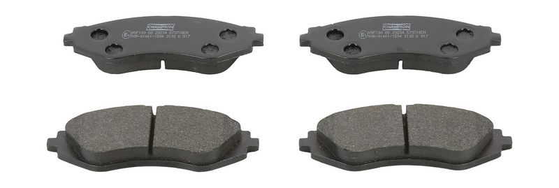 Plaquettes+de+frein+à+disque CHAMPION 573718CH