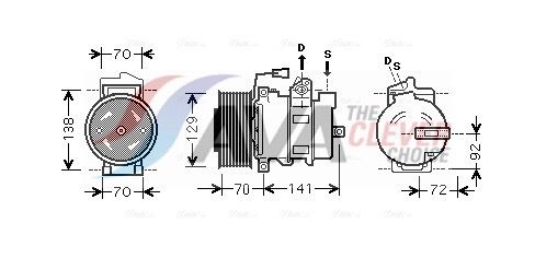 Kompresor, klimatizace MEAK250