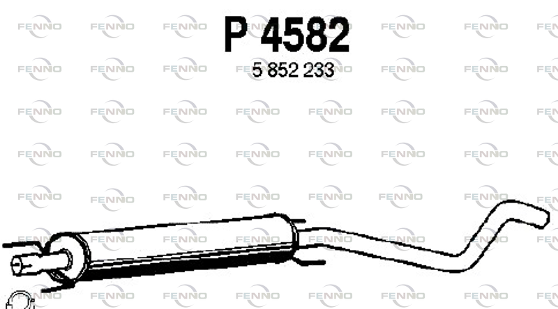 FENNO középső hangtompító P4582