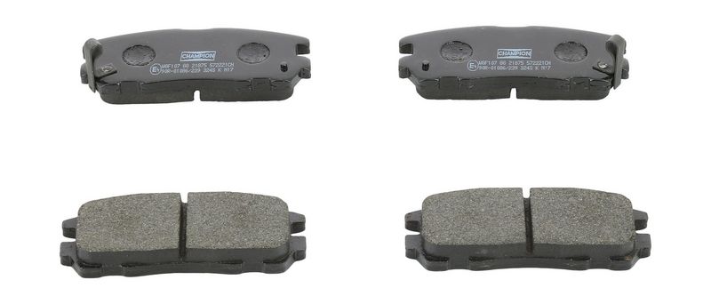 Plaquettes+de+frein+à+disque CHAMPION 572221CH