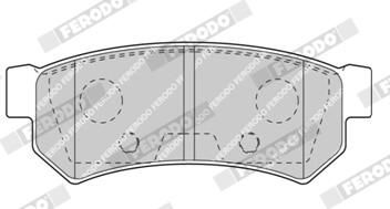 FERODO FDB4295 Brake Pad Set, disc brake