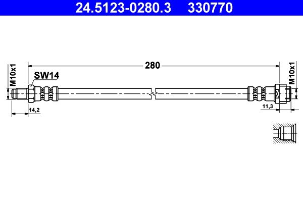 Furtun frana 24.5123-0280.3 ATE
