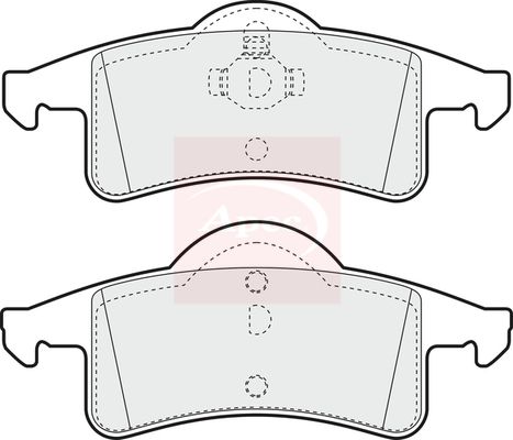 APEC Brake Pad Set, disc brake PAD1154