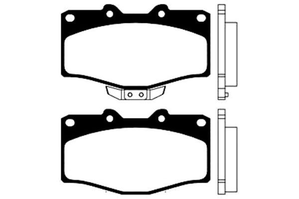 Kavo Parts Stabdžių trinkelių rinkinys, diskinis stabdys