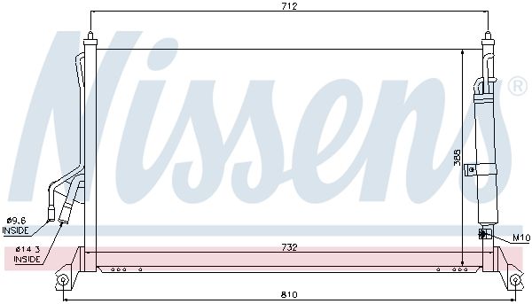 NISSENS 94930 Condenser, air conditioning