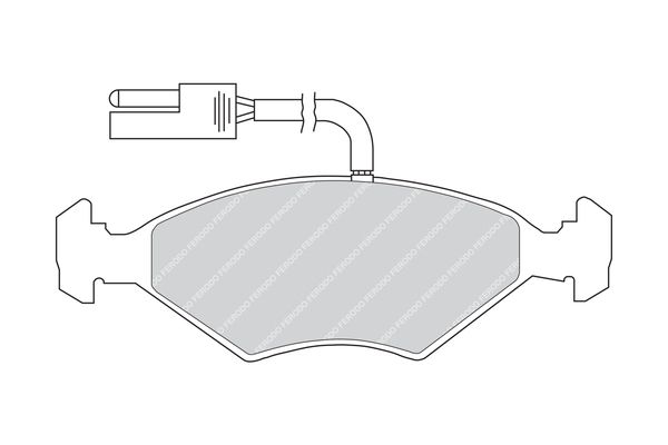 FERODO fékbetétkészlet, tárcsafék FDB509