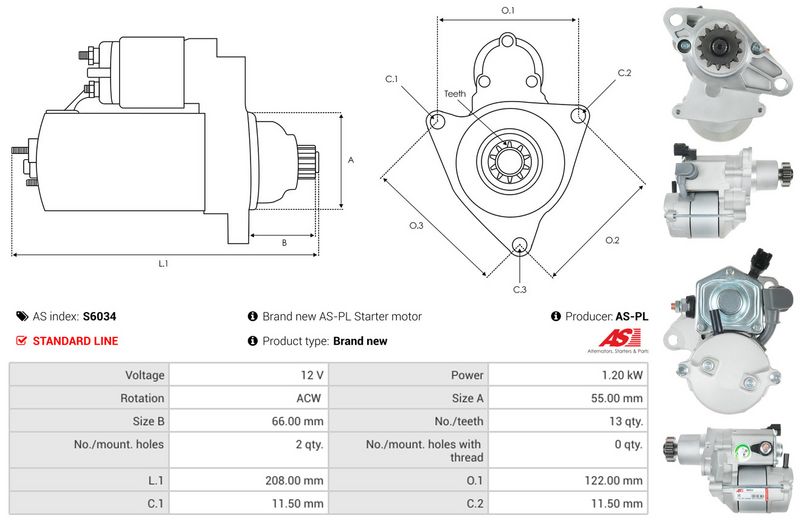 AS-PL S6034 Starter