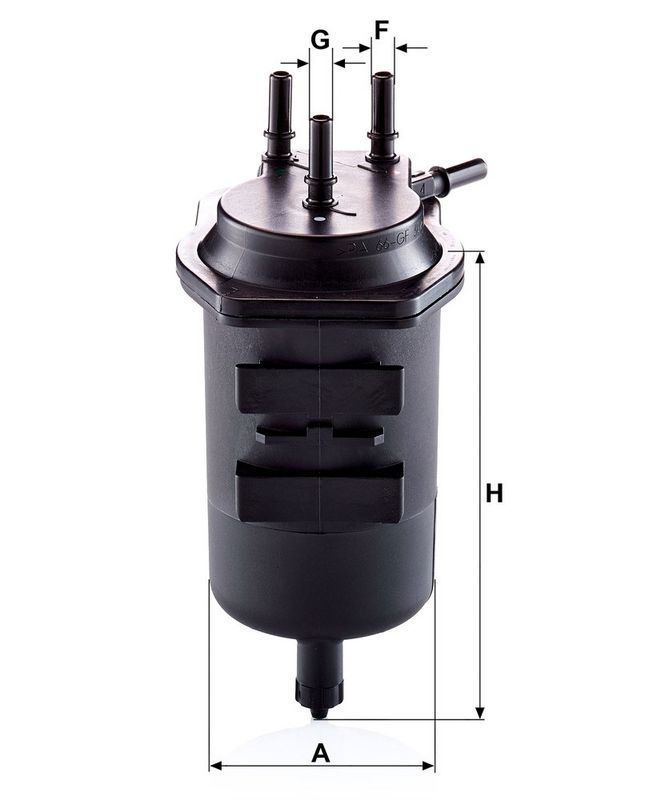 Kütusefilter, MANN-FILTER WK 939, 4