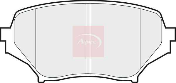 APEC Brake Pad Set, disc brake PAD1486