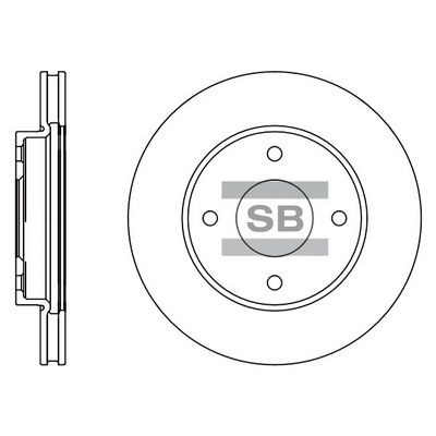 Диск гальмівний Hi-Q SD4207