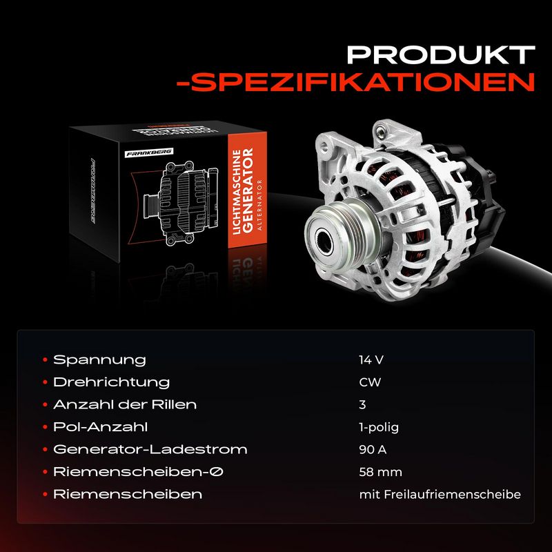 Frankberg 5481FB0001934 Alternator