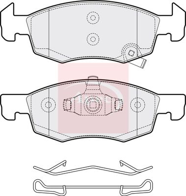 APEC Brake Pad Set, disc brake PAD2062