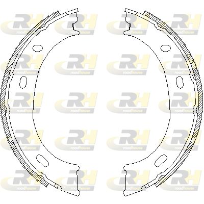 Комплект гальмівних колодок, стоянкове гальмо, Roadhouse 4710.01