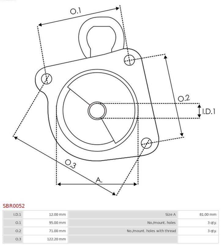 Кришка стартера, карбюратор, Auto Starter SBR0052