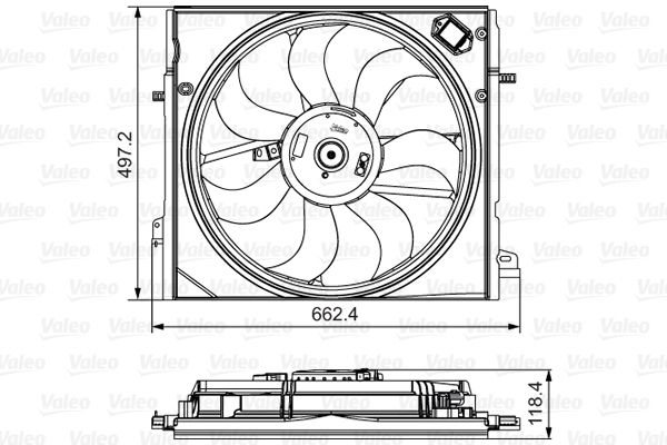 VALEO ventilátor, motorhűtés 696583