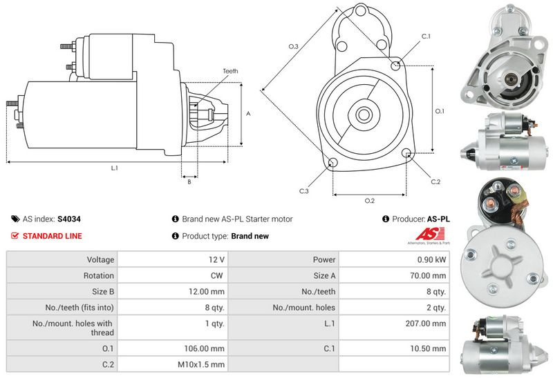 AS-PL S4034 Starter