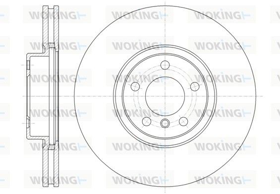 D6133510 Гальмівний диск передній BMW X5 (E70/F15/F85) / X6 (E71-72/F16/F86) 07- (348x30)