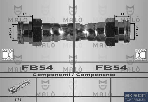 AKRON-MALÒ 80492 - Brake Hose