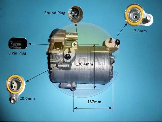 Auto Air Gloucester Compressor, air conditioning 14-0805