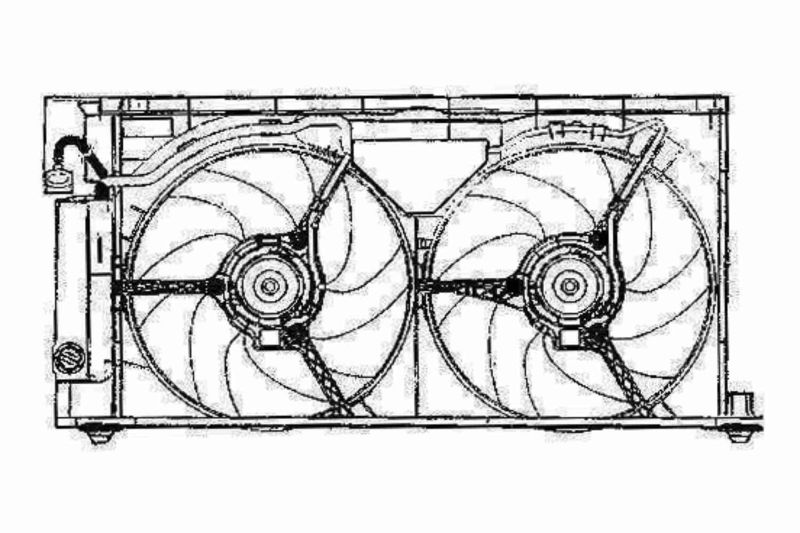 VEMO ventilátor, motorhűtés V22-01-1761
