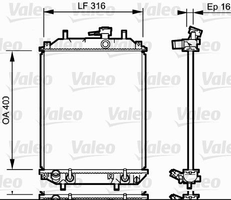 VALEO Radiateur 735257