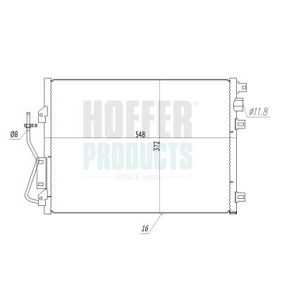 CONDENSATOR CLIMATIZARE HOFFER 991045