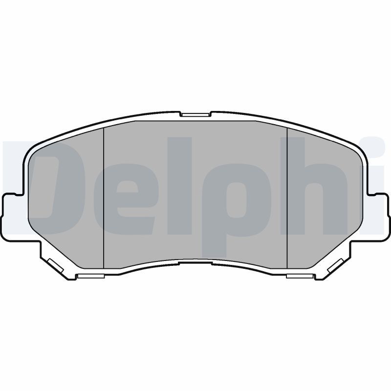 Комплект гальмівних накладок, дискове гальмо, Delphi LP3269