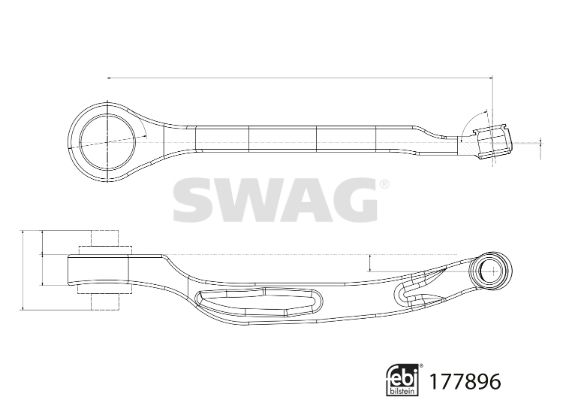 Важіль підвіски, підвіска коліс, Swag 33104358