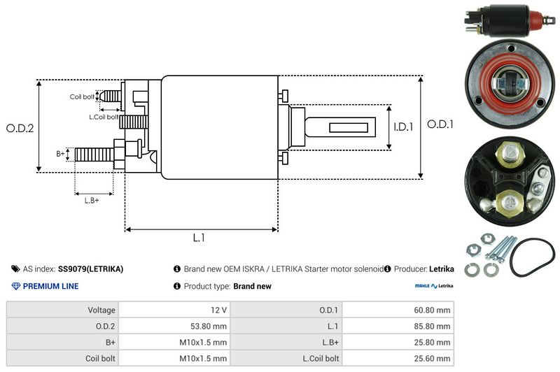 AS-PL SS9079(LETRIKA) Solenoid Switch, starter