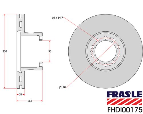Brzdový kotouč FHDI00175